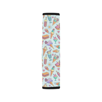 Ice Cream Pattern Print Design IC02 Car Seat Belt Cover