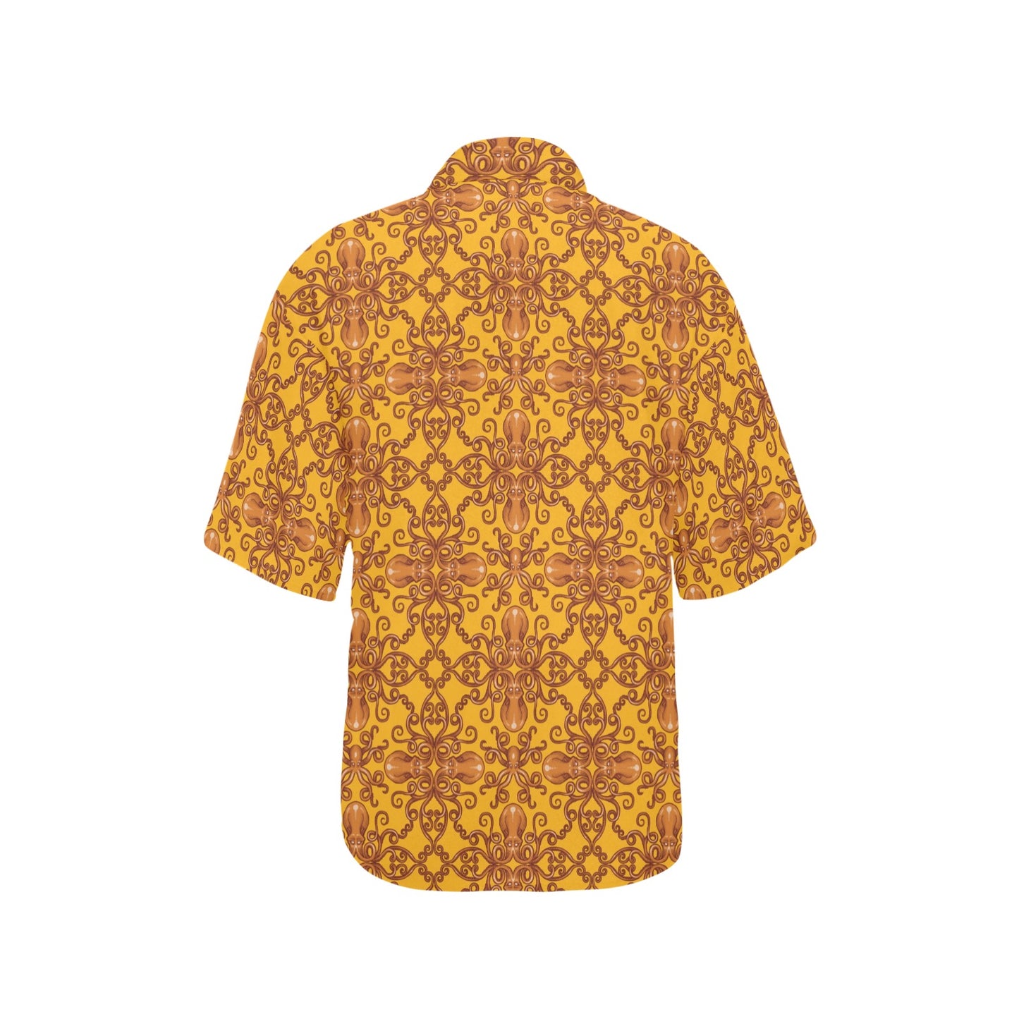 Octopus Background Design Print Women's Hawaiian Shirt