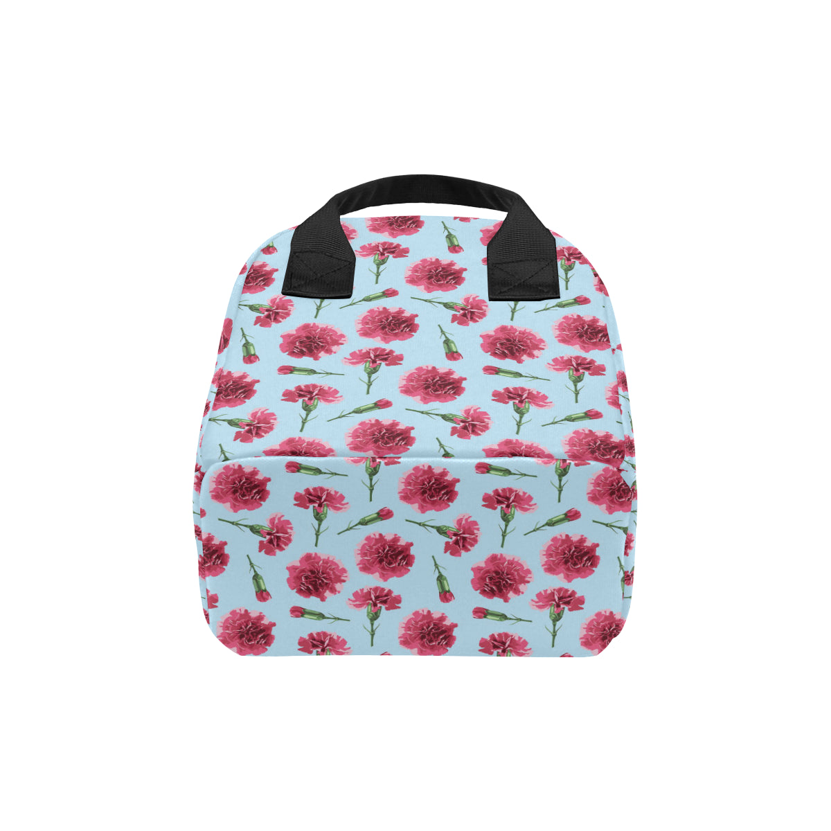 Carnations Pattern Print Design CN01 Insulated Lunch Bag