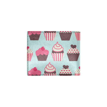 CupCake Print Pattern Men's ID Card Wallet