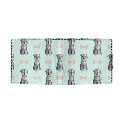 Schnauzers Pattern Print Design A03 Men's ID Card Wallet
