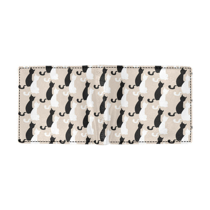 Cat Pattern Print Design 04 Men's ID Card Wallet