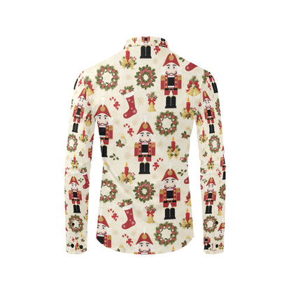 Nutcracker Pattern Print Design A01 Men's Long Sleeve Shirt