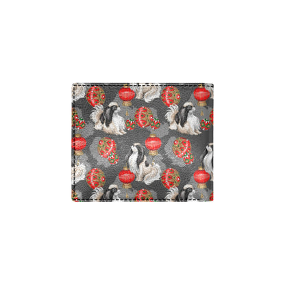 Japanese Chin Pattern Print Design 02 Men's ID Card Wallet