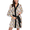 Buddha Pattern Print Design 06 Women's Short Kimono