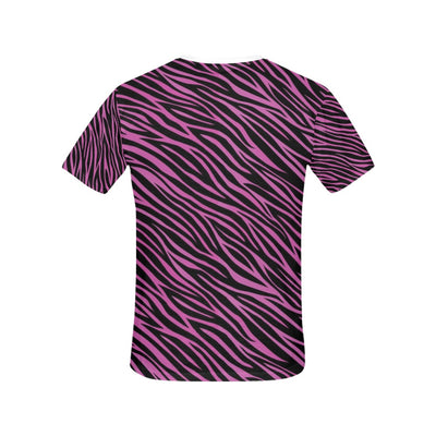 Zebra Pink Print Design LKS304 Women's  T-shirt