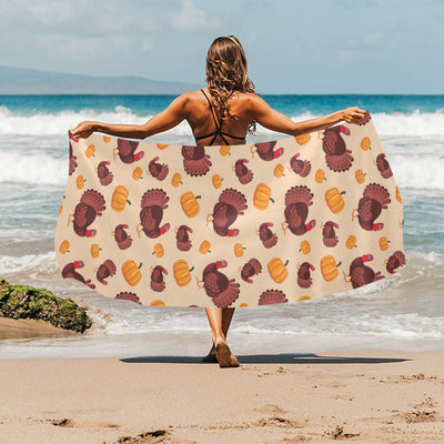 Thanksgiving Print Design LKS308 Beach Towel 32" x 71"