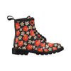 Red Hibiscus Pattern Print Design HB022 Women's Boots