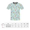 Ski Fox Cute Print Design LKS303 Men's All Over Print T-shirt