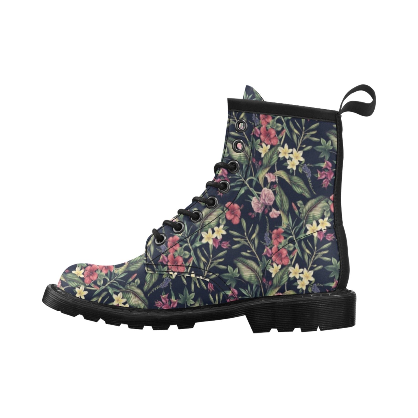 Tropical Flower Pattern Women's Boots