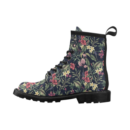 Tropical Flower Pattern Women's Boots