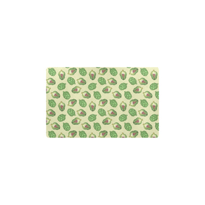 Artichoke Pattern Print Design 03 Kitchen Mat