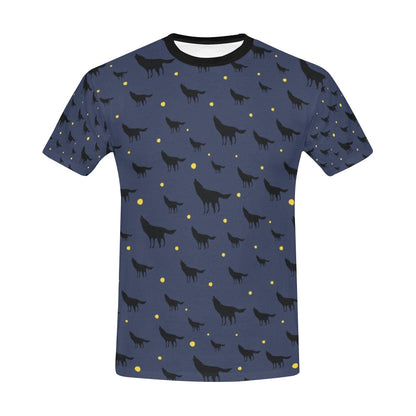 Wolf Print Design LKS301 Men's All Over Print T-shirt