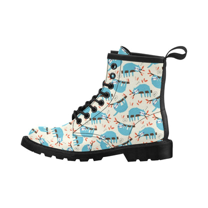 Sloth Print Design LKS3011 Women's Boots