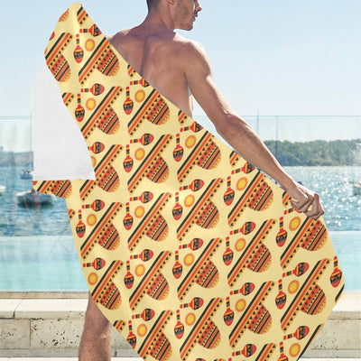 Maracas Print Design LKS403 Beach Towel 32" x 71"
