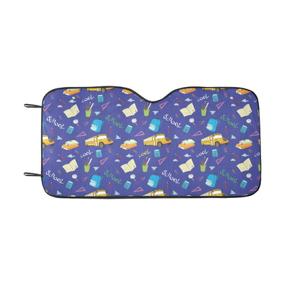 School Bus Print Design LKS307 Car front Windshield Sun Shade