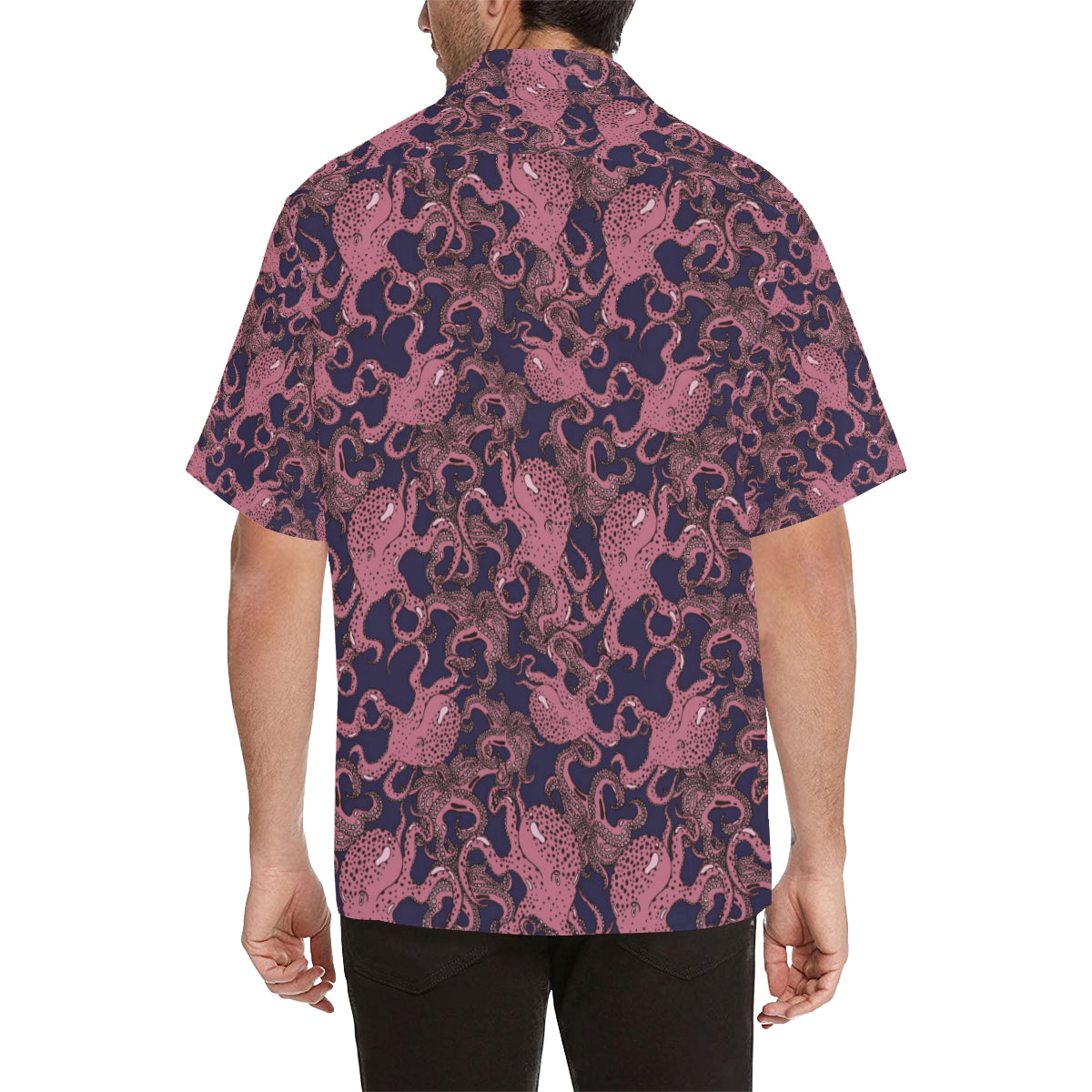 Octopus Pattern Print Design A03 Men's Hawaiian Shirt