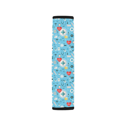 Medical Pattern Print Design 06 Car Seat Belt Cover