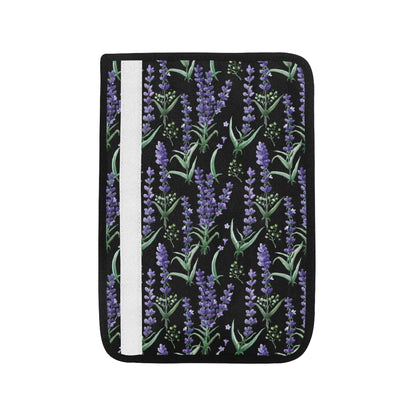 Lavender Pattern Print Design LV01 Car Seat Belt Cover