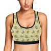 Surf Catch the Wave Design Sports Bra