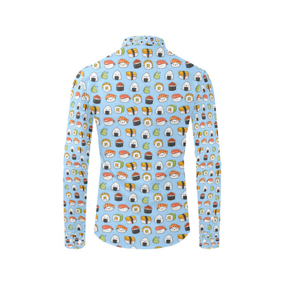 Sushi Cartoon Design Men's Long Sleeve Shirt