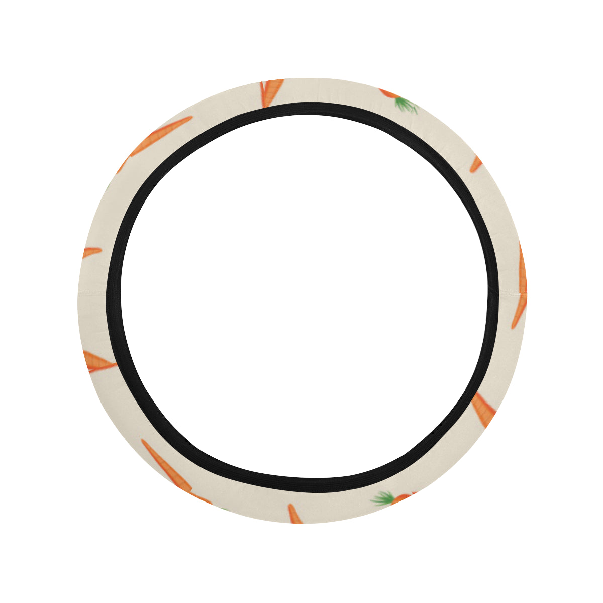Carrot Pattern Print Design 07 Steering Wheel Cover with Elastic Edge
