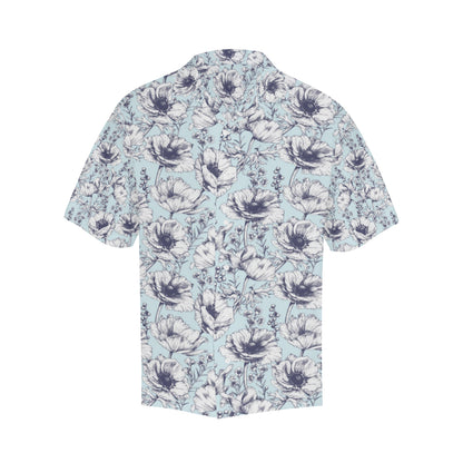 Anemone Pattern Print Design 02 Men's Hawaiian Shirt