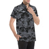 ACU Digital Black Camouflage Men's Short Sleeve Button Up Shirt