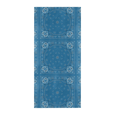 Bandana Blue Print Design LKS301 Beach Towel 32" x 71"