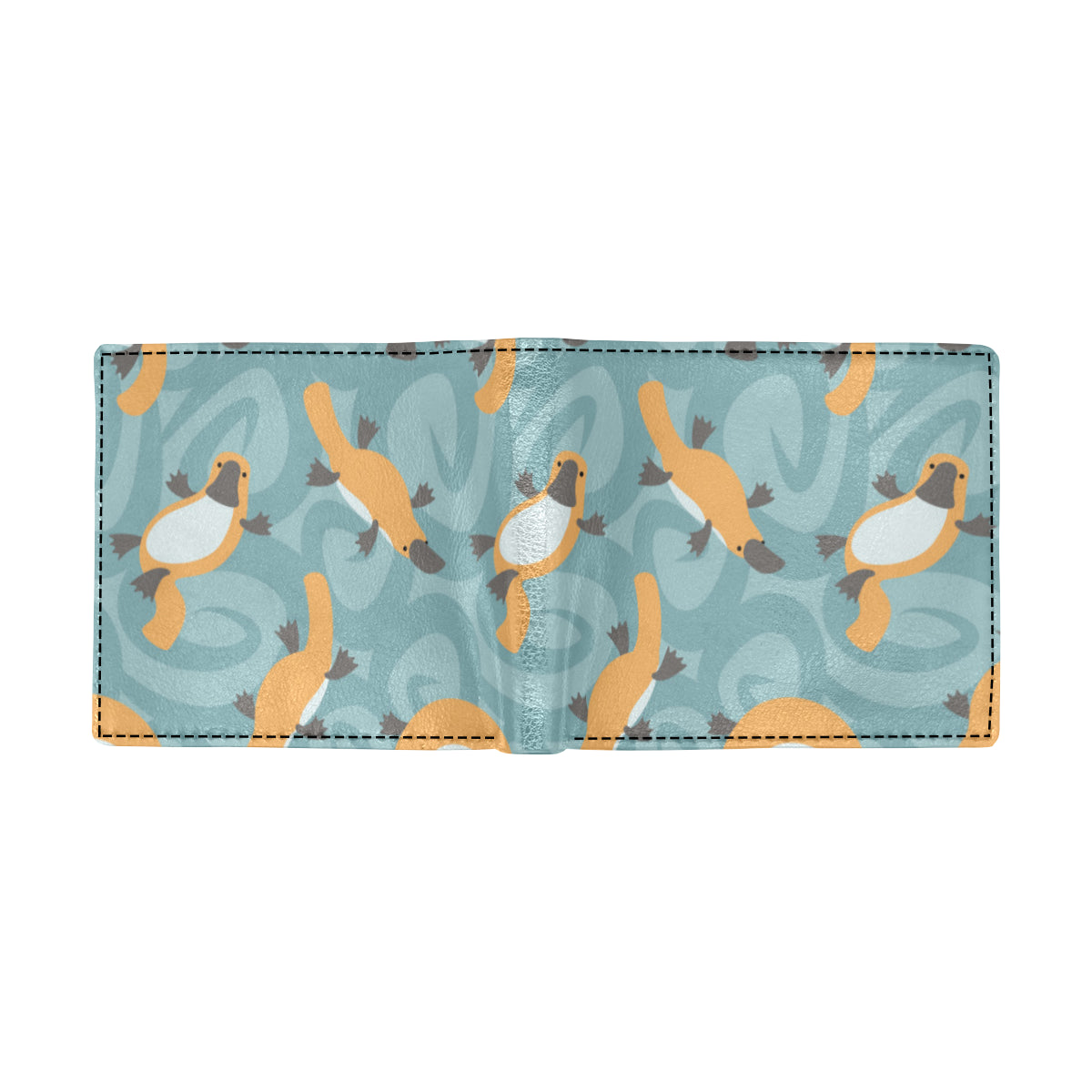 Platypus Pattern Print Design A01 Men's ID Card Wallet