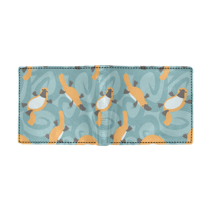 Platypus Pattern Print Design A01 Men's ID Card Wallet