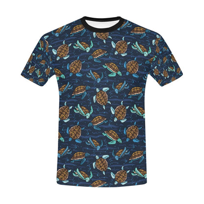 Sea Turtle Print Design LKS3011 Men's All Over Print T-shirt