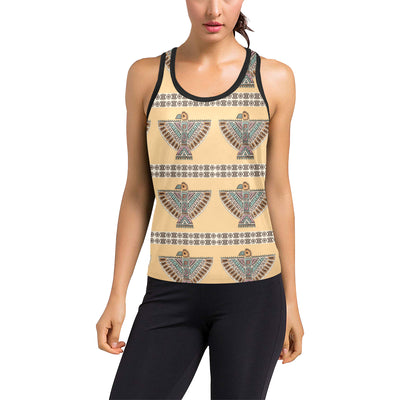 Native American Eagle Pattern Women's Racerback Tank Top