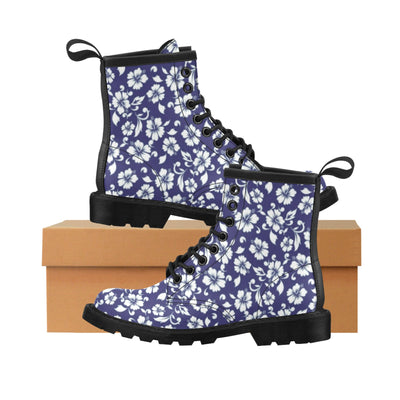 Hibiscus Pattern Print Design HB010 Women's Boots