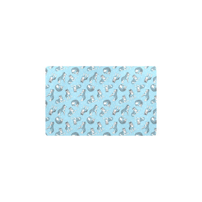 Wolf Design Print Pattern Kitchen Mat