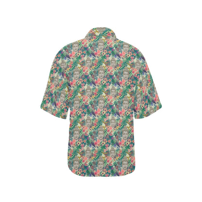 Buddha Pattern Print Design 08 Women's Hawaiian Shirt