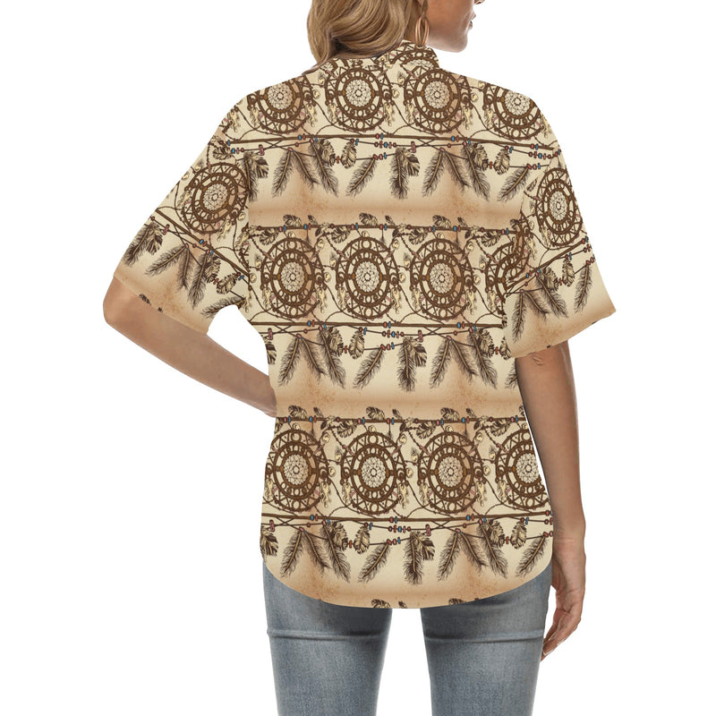 Dream catcher vintage native Women's Hawaiian Shirt