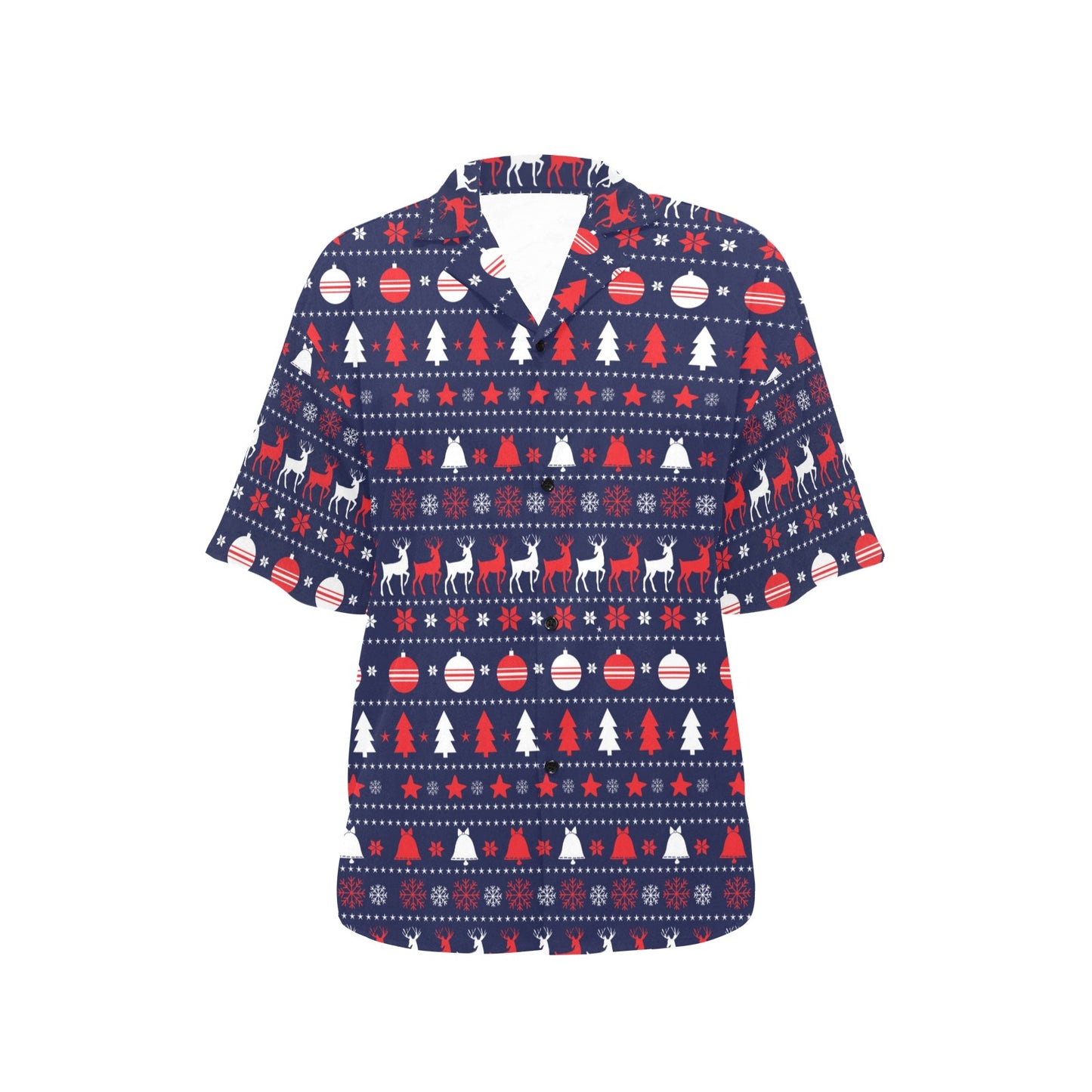 Reindeer Print Design LKS404 Women's Hawaiian Shirt