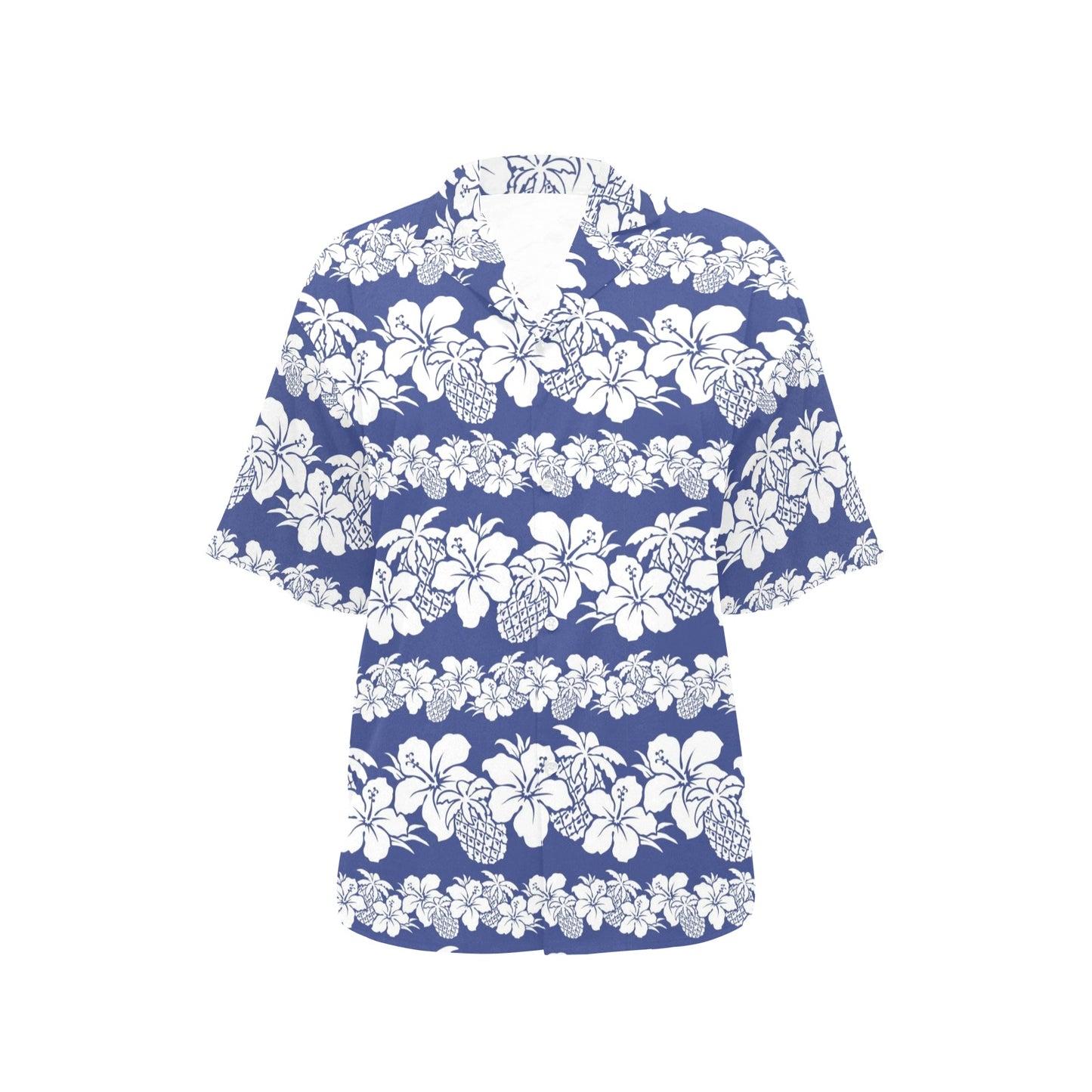 Hawaiian Themed Pattern Print Design H07 Women's Hawaiian Shirt