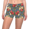 Rose Pattern Print Design RO017 Yoga Shorts