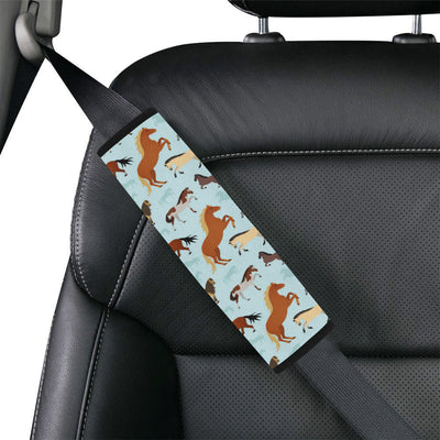 Horse Cute Themed Pattern Print Car Seat Belt Cover