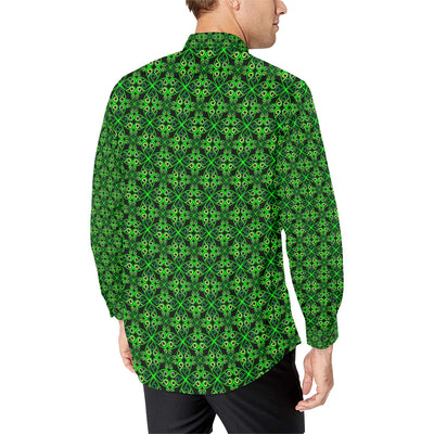 Celtic Green Neon Design Men's Long Sleeve Shirt