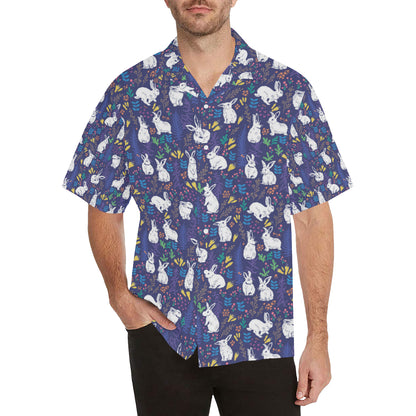 Bunny Pattern Print Design 01 Men's Hawaiian Shirt