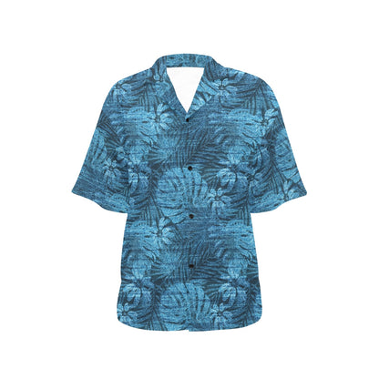 Jean Tropical Pattern Print Design 04 Women's Hawaiian Shirt