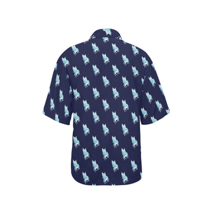 Pegasus Pattern Print Design 03 Women's Hawaiian Shirt