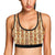 Tiki Orange Vertical Pattern Sports Bra