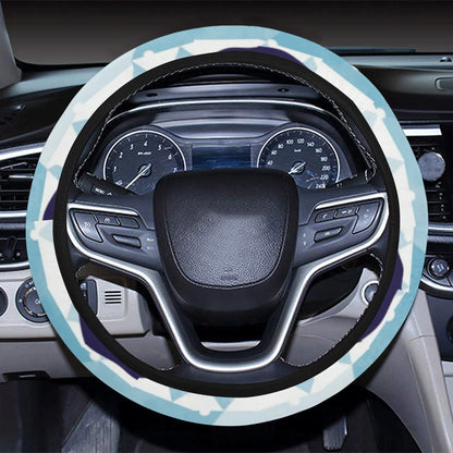 Bear Pattern Print Design BE01 Steering Wheel Cover with Elastic Edge