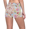 Cupcake Pattern Print Design CP06 Yoga Shorts