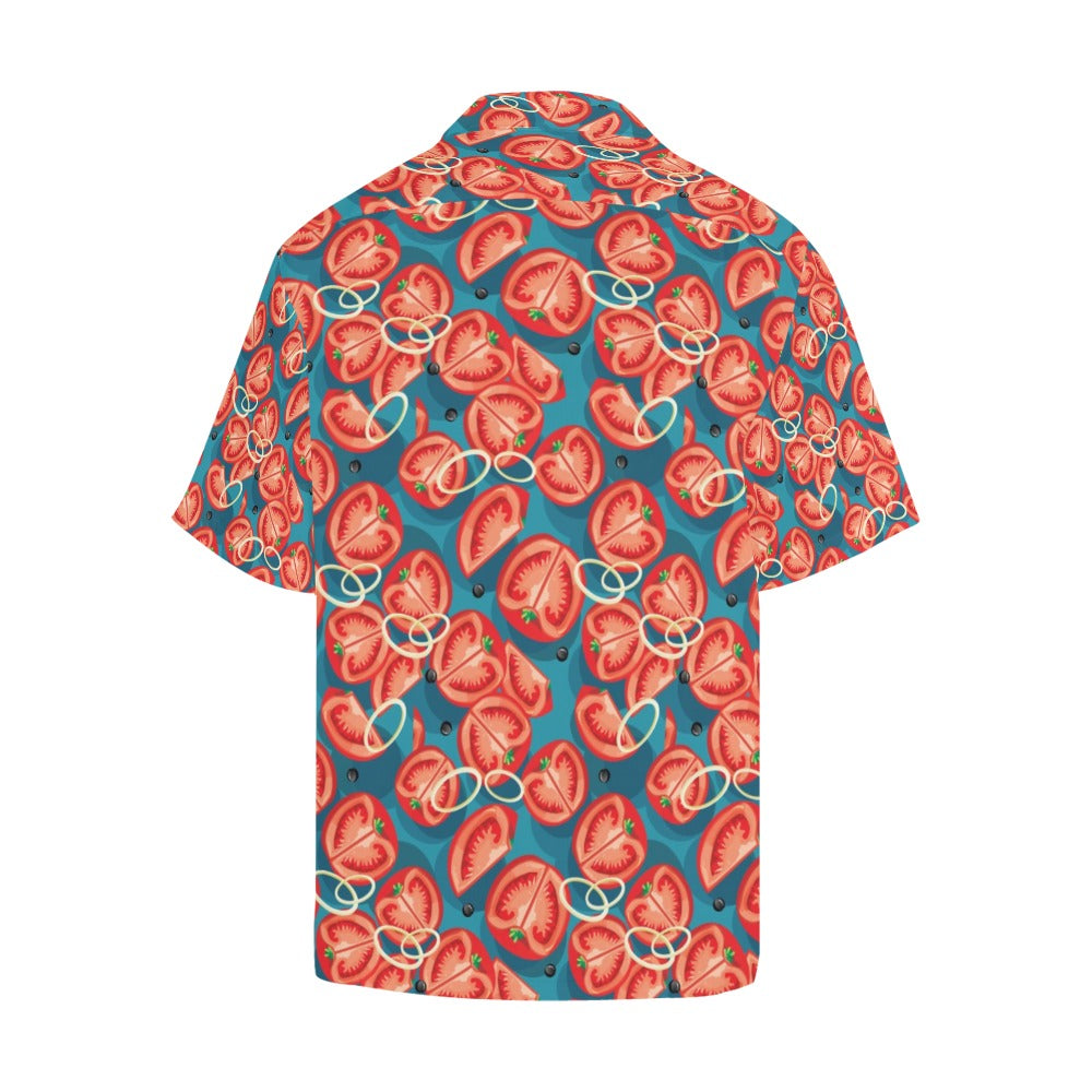 Tomato Print Design LKS301 Men's Hawaiian Shirt