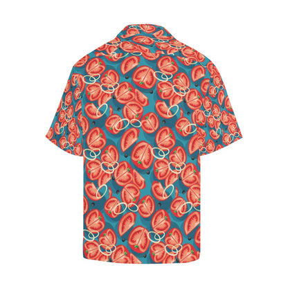 Tomato Print Design LKS301 Men's Hawaiian Shirt